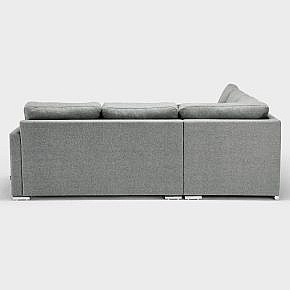 Schlafsofa Marios, Wolle, grau, Linksversion